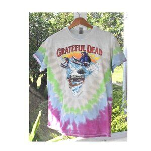 Vintage 1997 Grateful Dead Not Fade Away Winter TOUR Skiing Hippie Shirt M